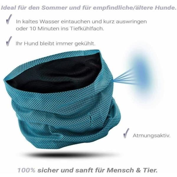MAVURA Cooling Dog Halsband - Blå - Vuxen