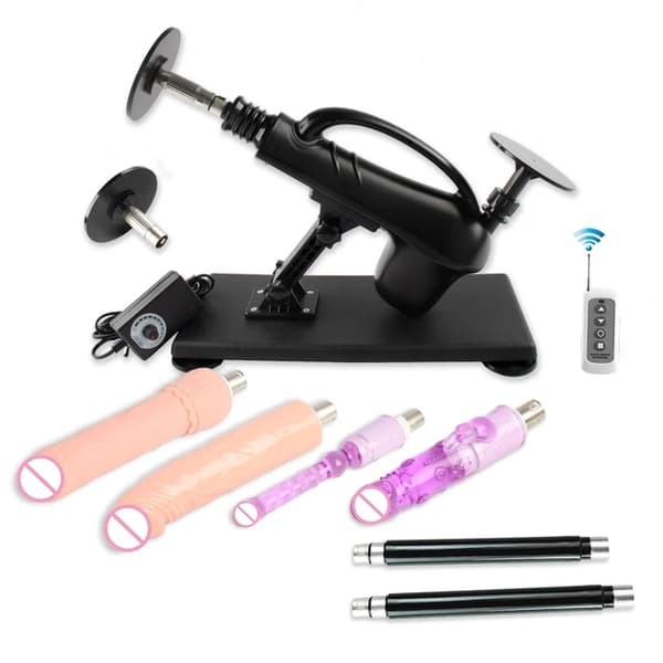 Automatisk Sexmaskin, Stötande Funktion, 3XLR Dildo Tillbehör, , 2 Dildos