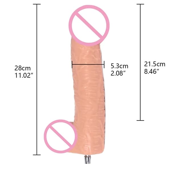 Seksikone Dildo, Vac-U-Lock -liitososa, Automaattinen itsetyydytys, FLD013-BK