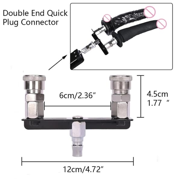 Sexmaskin Dildo, Vac-U-Lock Tillbehör, Automatisk Onani, FLD013-BK