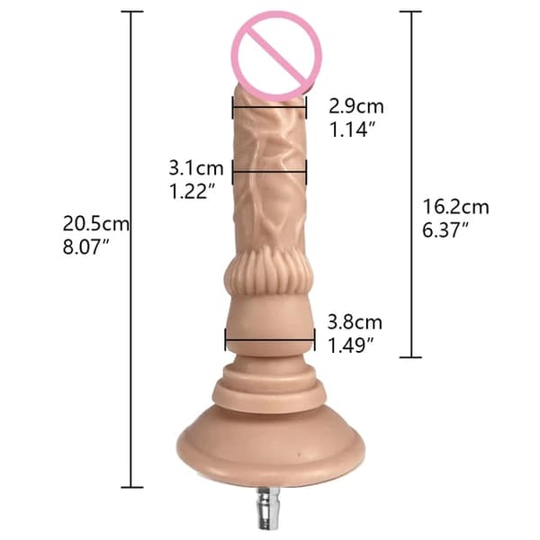 Sexmaskin Dildo, Vac-U-Lock Tillbehör, Automatisk Onani, FLD013-BK