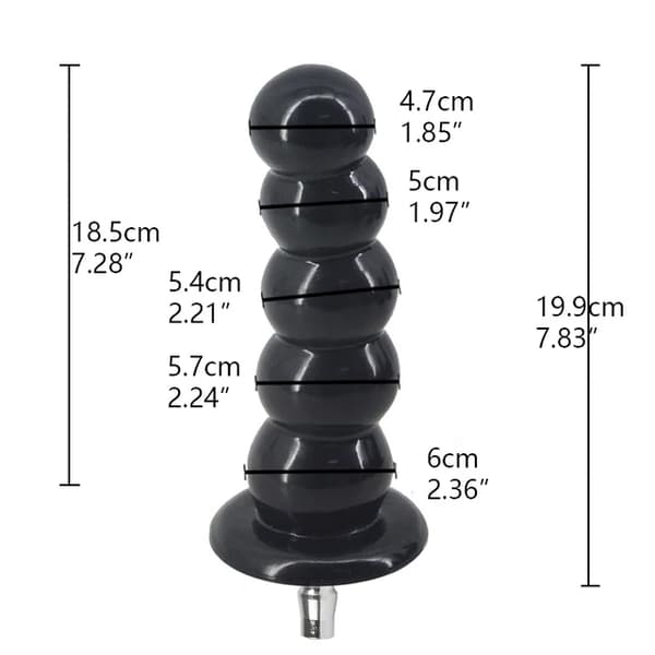 Seksikone Dildo, Vac-U-Lock -liitososa, Automaattinen itsetyydytys, FLD013-BK