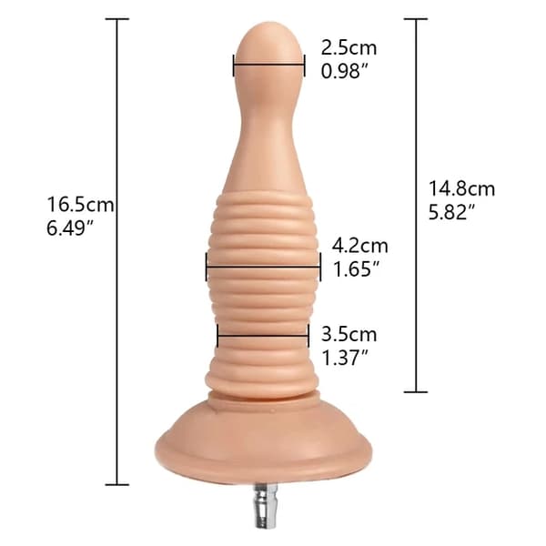 Seksikone Dildo, Vac-U-Lock -liitososa, Automaattinen itsetyydytys, FLD013-BK