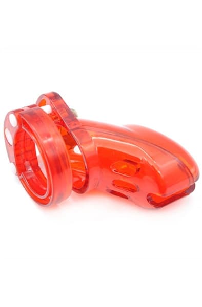 Cocklock Chastity Cage Locky Red Kyskhetsbur