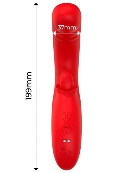 Drako Vibe With Thrusting & Licking Tongue Vibrator
