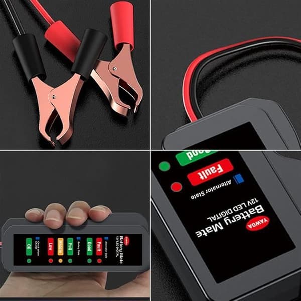 Batteritestare Batteritestare 12V Bilbatterianalysator Kontroll av generator Batteritestare d[514]