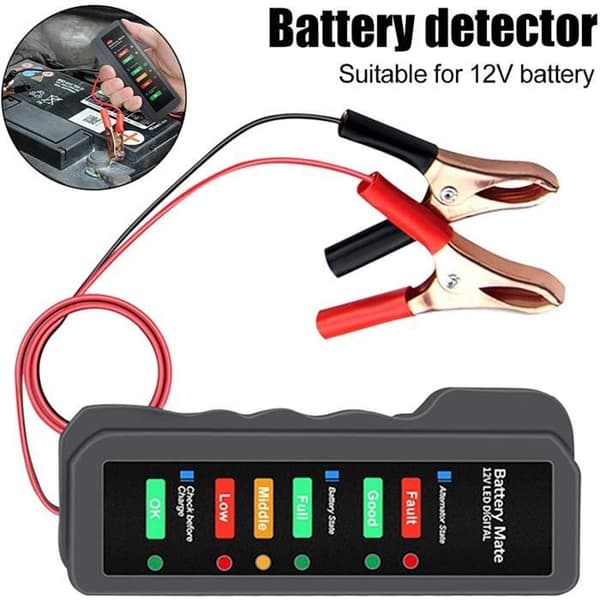 Batteritestare Batteritestare 12V Bilbatterianalysator Kontroll av generator Batteritestare d[514]