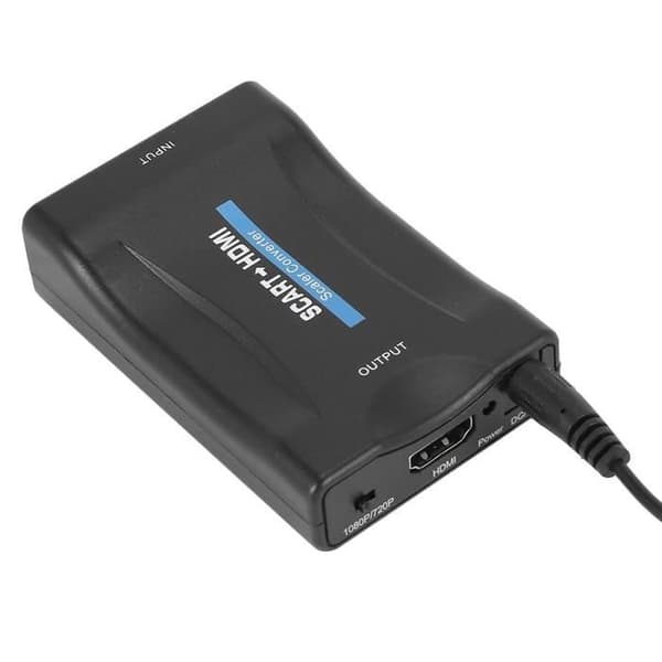 HDMI-adapter - Peritel - A132 - 1080p - Plug and Play - Svart