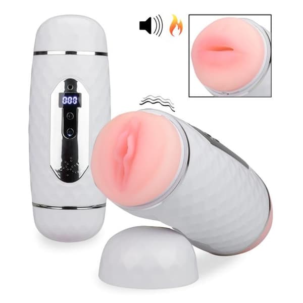 Zion Dual Inlet Masturbator med Thrust Counter - Manliga Masturbatorer