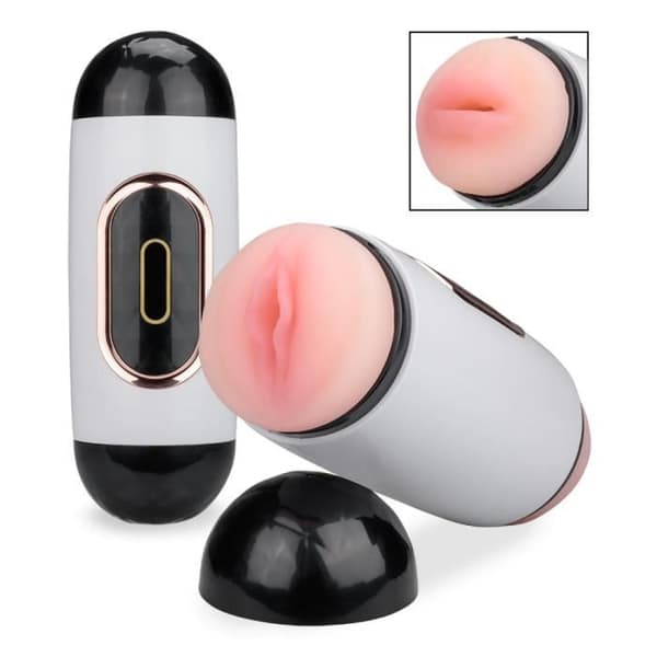 Brio dual entry manlig onani för vagina och mun
