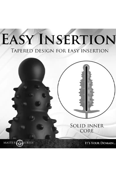 Master Series Ribbed Inflatable Anal Plug