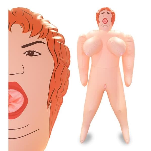 Uppblåsbar docka anus vagina mun Bertha Light Skin