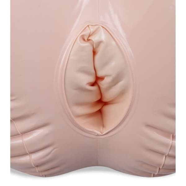 Uppblåsbar dockbyst - Paula - Lätt hud - PVC - 85 cm bröstomkrets - 20 cm sliddjup