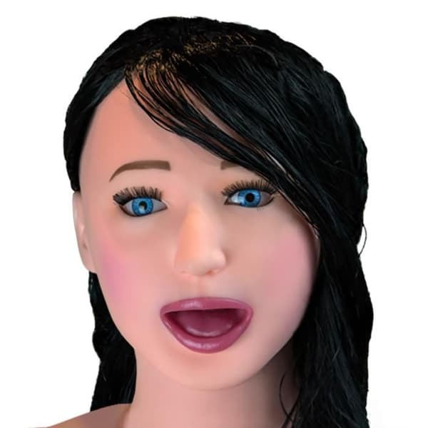 100 % latex sittande sugdocka