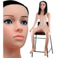 Miniatyrbild 1 av 6: Sittande vibrerande sexy brunettdocka Céline