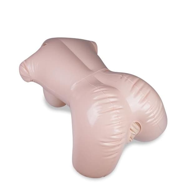 Paula genomtränglig uppblåsbar dockbyst - PVC - Rosa - Vuxen - Pocketdocka