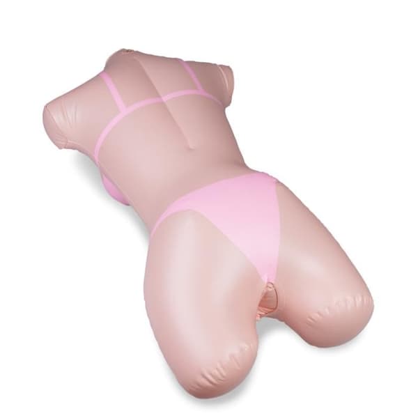 Genomtränglig uppblåsbar dockbyst Flora - Märke - Modell - Vaginalöppning - Sexig bikini - PVC