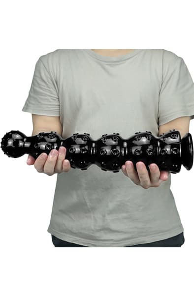 Zeus Dildo Black 40 cm Paksu anaalidildo