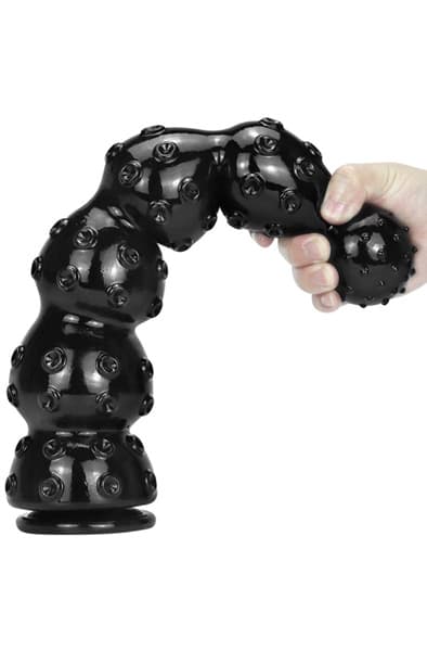 Zeus Dildo Black 40 cm Paksu anaalidildo