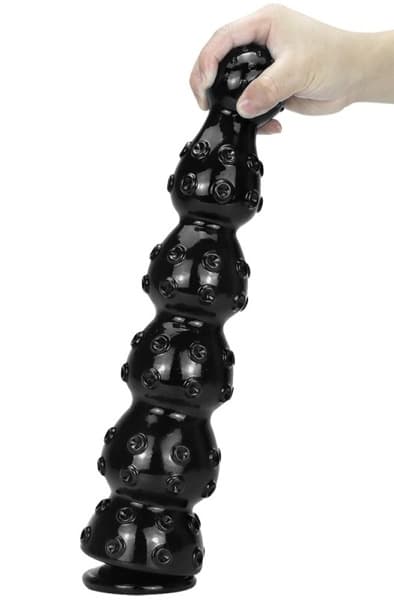 Zeus Dildo Black 40 cm Paksu anaalidildo