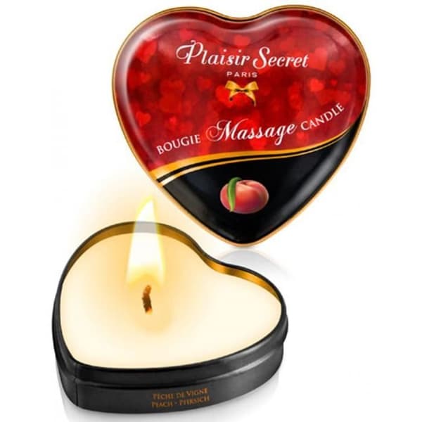 Mini vine persika massage ljus hjärta box 35ml U Peach