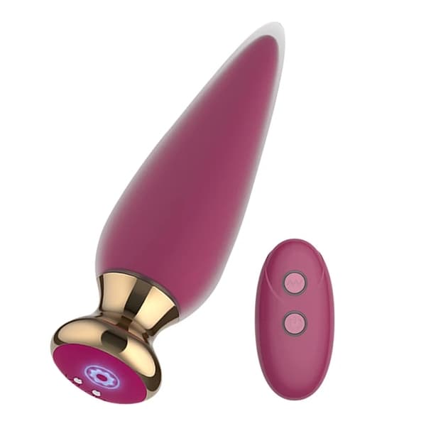 Analvibrator, Trådlös Fjärrkontroll, Prostatamassage, Med fjärrkontroll