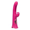 Miniatyrbild 1 av 4: Peace tapping rabbit vibrator med cunnilingus tunga - Manliga onanister