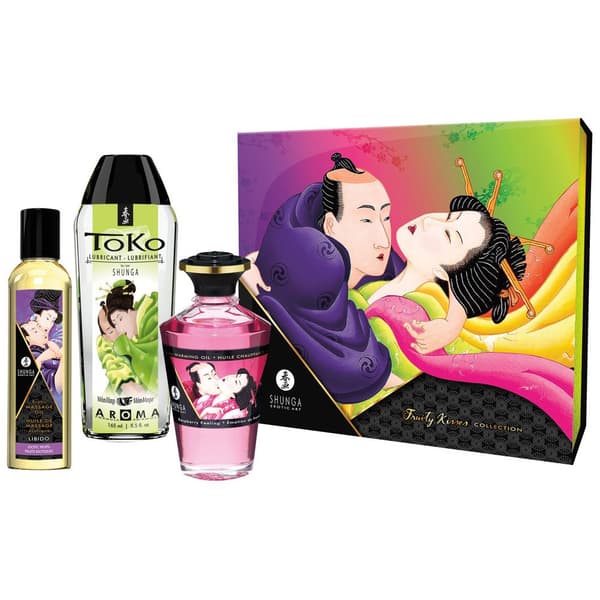 Shunga Frugtkys Erotisk Massageolie