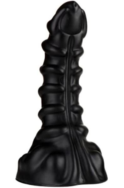 X-Men Ribbed Anal Dildo Black 22,5 cm Monster dildo
