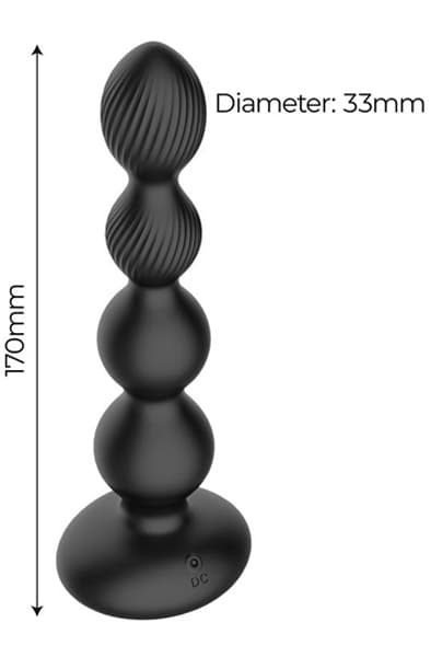 Mouve Butt Plug With Waving & Vibration With Remote Analplugg med vibrator