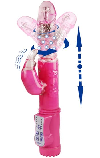 Pink Thrusting Rabbit Vibrator Rabbit vibrator