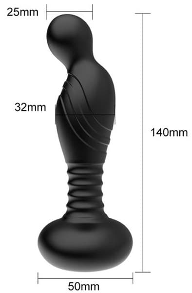 Zenn Thrusting Vibrator Analplugg med vibrator