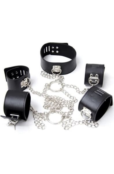 Fetish Art Chain Hogtie Hånd og fotjern