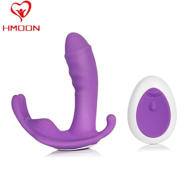 Bärbar Vibrator, Klitoris- och G-punktsstimulering, Fjärilsvibrator Trosor, VibPurpleUHW