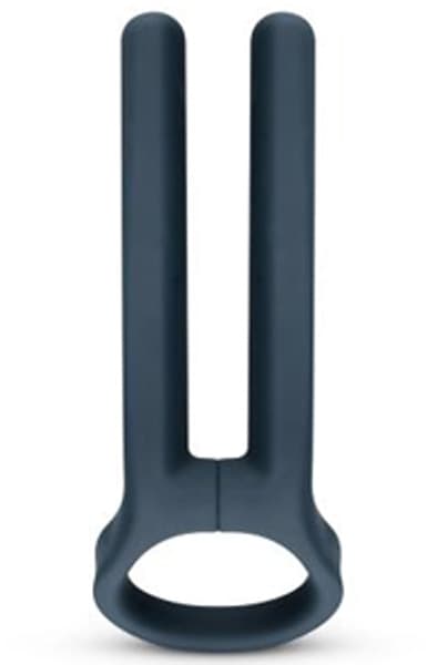 Boners Cockring & Ball Stimulator Blue Penisring med vibrator