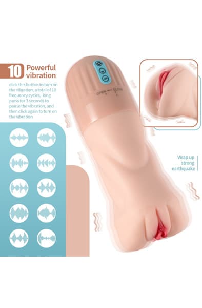 Sucktroker Sucking & Vibrating Masturbator Automatisk masturbatr