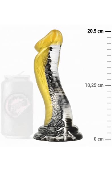 Drakon Dildo Yellow Cobra 20,5 cm Dragon dildo