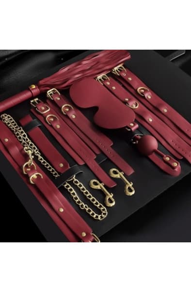 Luxury BDSM 11-pcs Kit Clarissa Red Bondage kitti