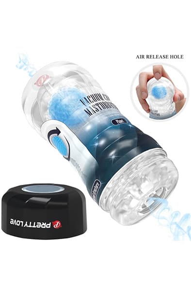 Blue Vacuum Masturbator Cup Masturbator