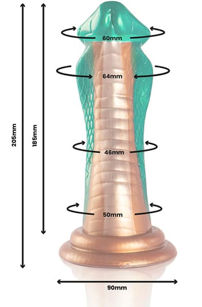 Python Dildo Cobra Green 20,5 cm Dragon dildo