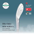 Miniatyrbillede 1 af 2: WAVE SHOWER HEAD - WHITE