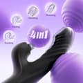 Miniatyrbild 3 av 9: Kraftfull Rabbitvibrator / Dildo för Maximal Njutning Röd