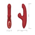 Miniatyrbild 6 av 9: Kraftfull Rabbitvibrator / Dildo för Maximal Njutning Röd