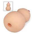 Miniatyrbild 2 av 4: Masturbator - TPE - Genomträngligt bröst - Kompakt - Strukturerad - Mjuk