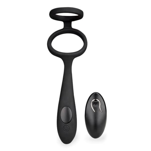 Gia vibrerande prostatastimulator med dubbel cockring - LOVE AND VIBES Collection