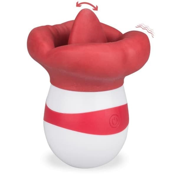Feminin Clitoral Vibrator - Cunnilingus Stimulator 10 lägen Crazy Lips