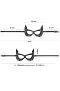 Miniatyrbillede 3 af 4: Lovetoy Rebellion Reign Bunny Mask Maske