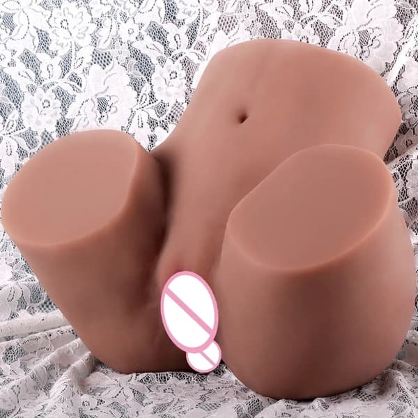 Manlig Onaniprodukt, Realistisk Design, Mjuka Vaginala och Anala Öppningar, 11kg kött