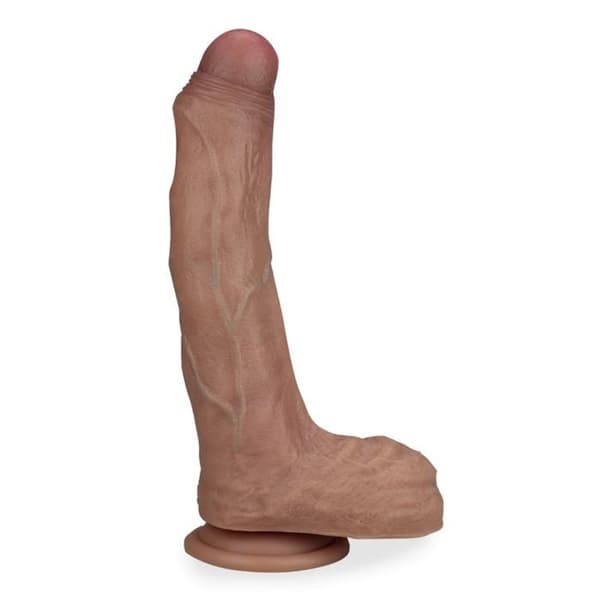 Mycket realistisk sugkoppsdildo 21,5cm Platina