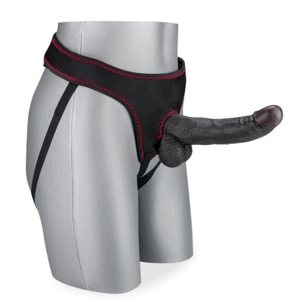 Alvaro 19,0 cm böjd strap-on dildo - LOVE AND VIBES Collection